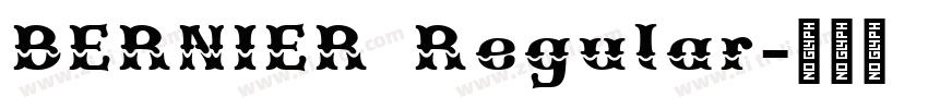BERNIER Regular字体转换